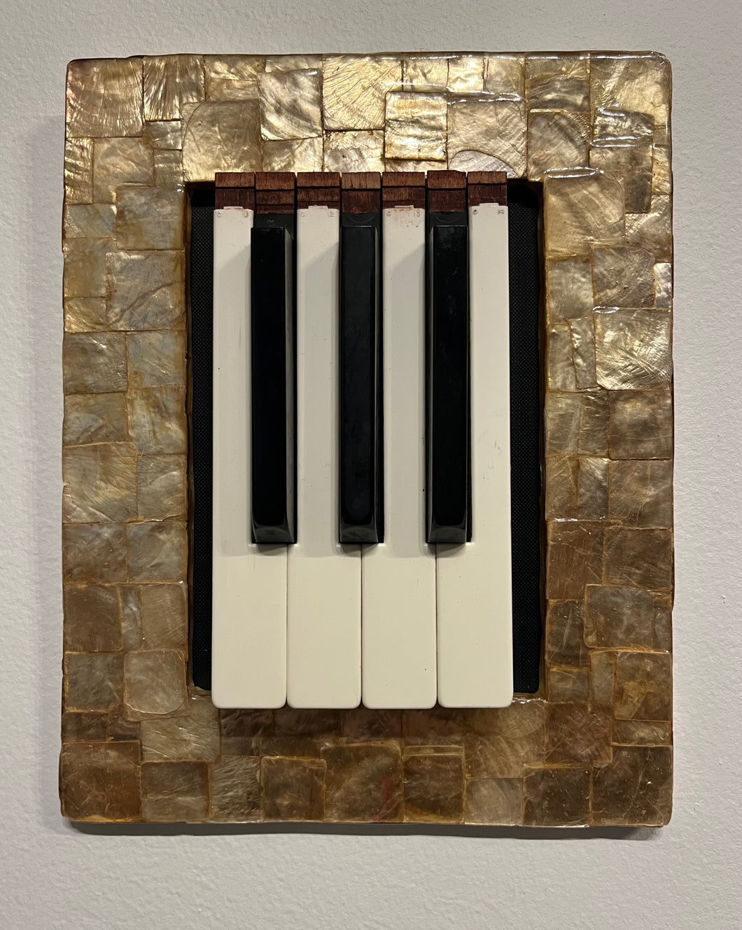 Framed piano keys