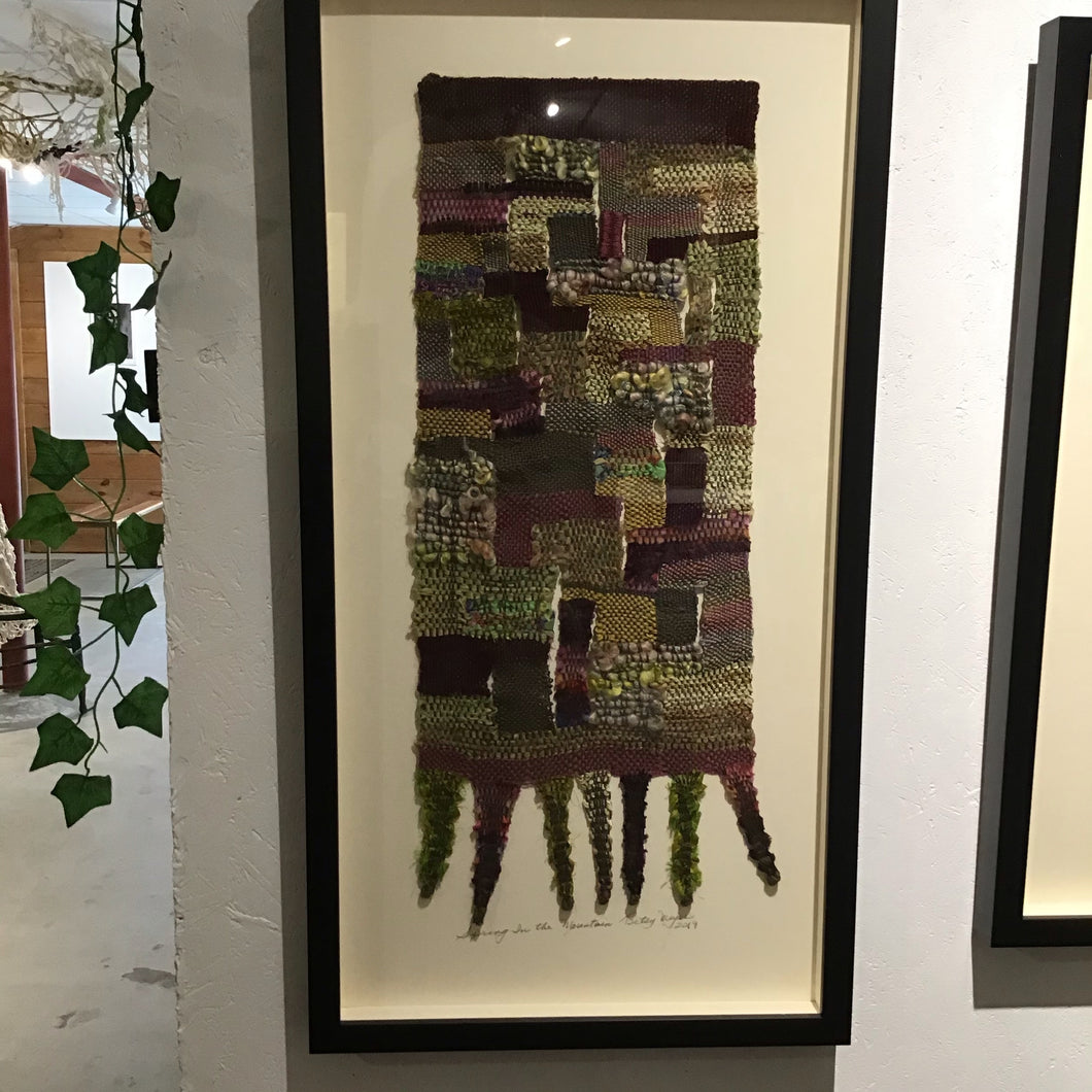 Betsy Meyer - 'Spring In The Mountain' - (hand woven textile)
